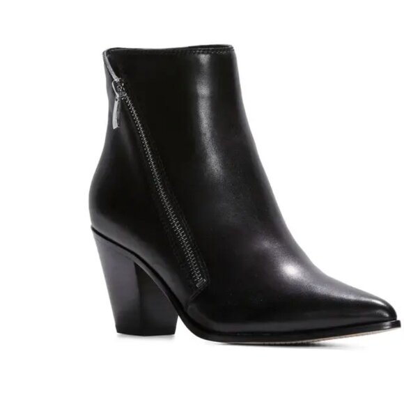 NWOT PAIGE Lia Bootie - Black Leather - Size 9 - Picture 3 of 9